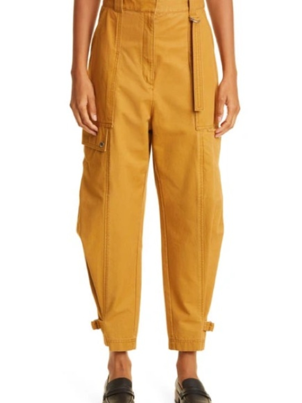 Tory Burch Cotton Twill Cargo Pants in Ridge